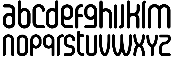 Senzi-Bold Font LOWERCASE