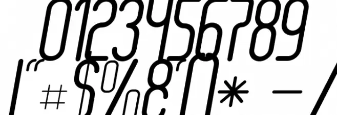 Senzi-Italic Font OTHER CHARS