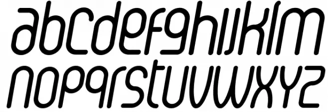 Senzi Italic Fuentes MINÚSCULAS