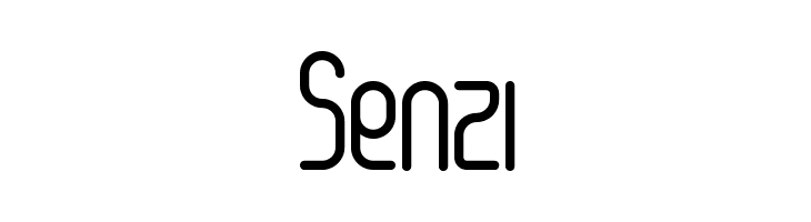 Senzi  font caratteri gratis