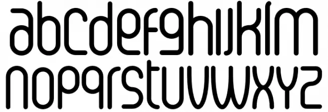 Senzi Font LOWERCASE