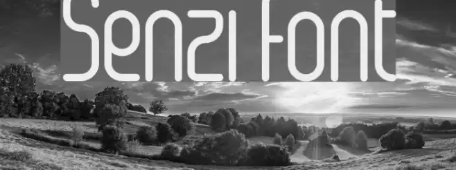 Senzi Font examples