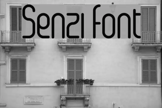 Senzi Font examples
