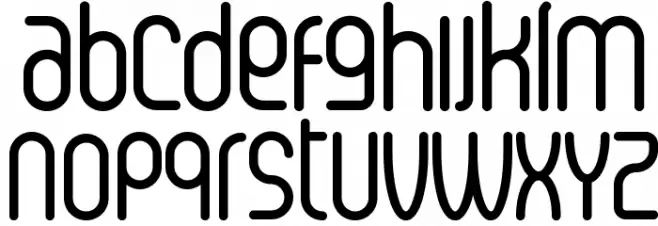 Senzi Font LOWERCASE