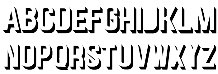 Senzow Font UPPERCASE