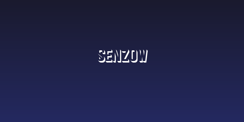 Senzow Social Header