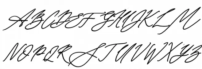 Seoul script Bold Italic 字体 大写