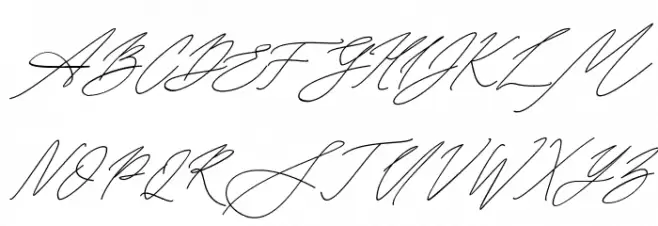 Seoul script Italic フォント 大文字