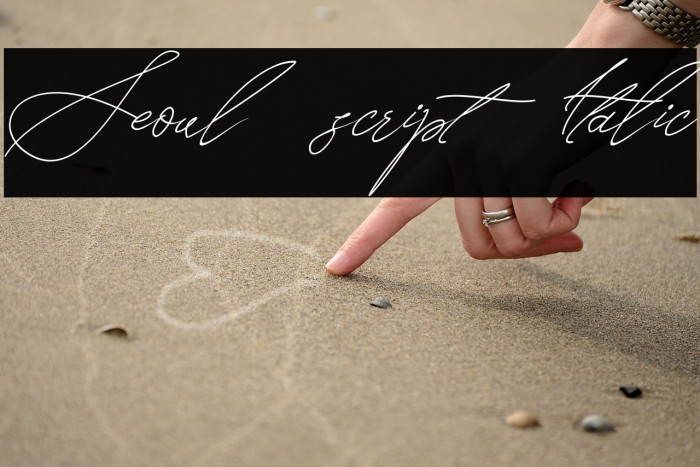 Seoul script Italic Example 2