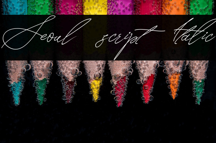 Seoul script Italic Example 3