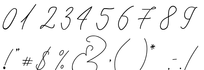 Seoul script Font OTHER CHARS