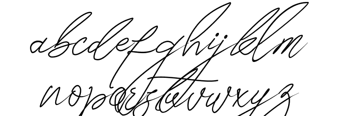 Seoul script Font LOWERCASE