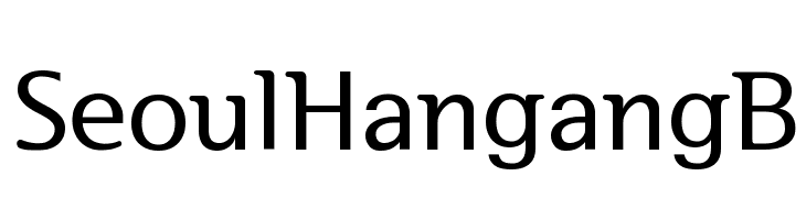 SeoulHangang B Font