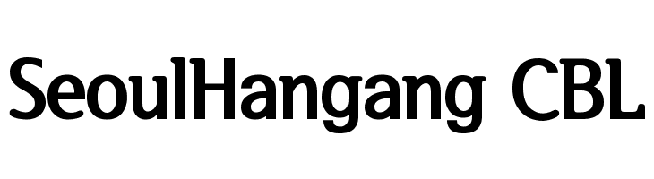 SeoulHangang CBL Font