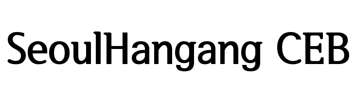 SeoulHangang CEB Font