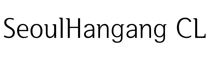 SeoulHangang CL Font