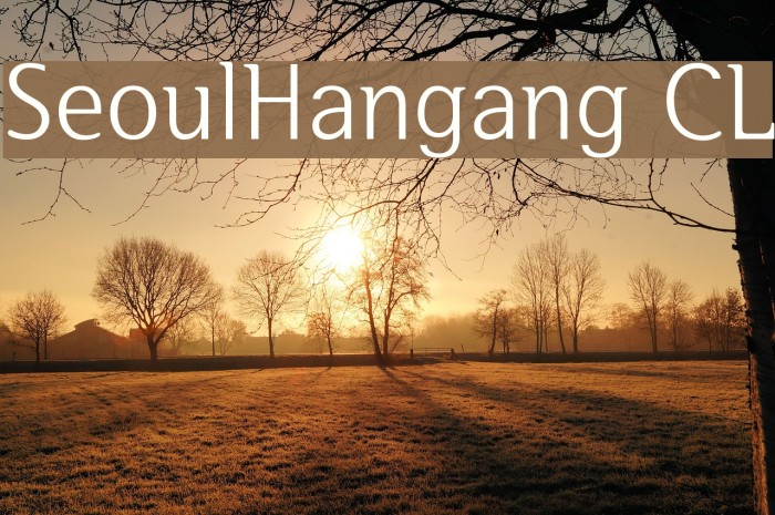 SeoulHangang CL Font examples