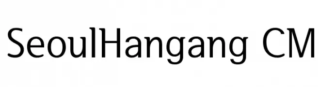 SeoulHangang CM  Fuentes Gratis Descargar