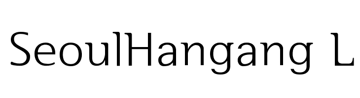 SeoulHangang L Font