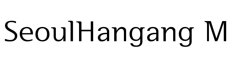 SeoulHangang M Font