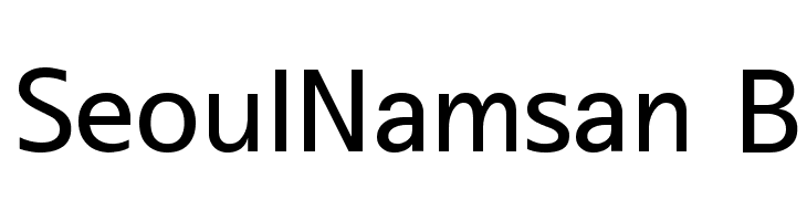 SeoulNamsan B Font