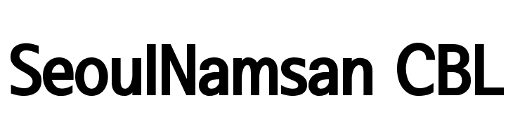 SeoulNamsan CBL Font