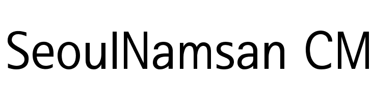 SeoulNamsan CM Font