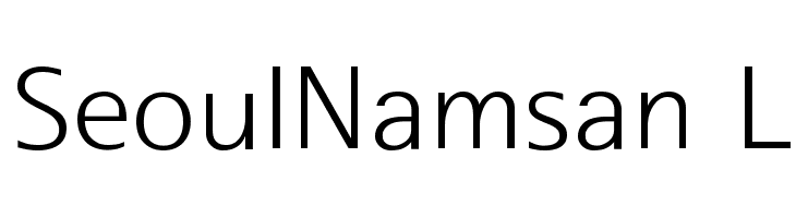 SeoulNamsan L Font