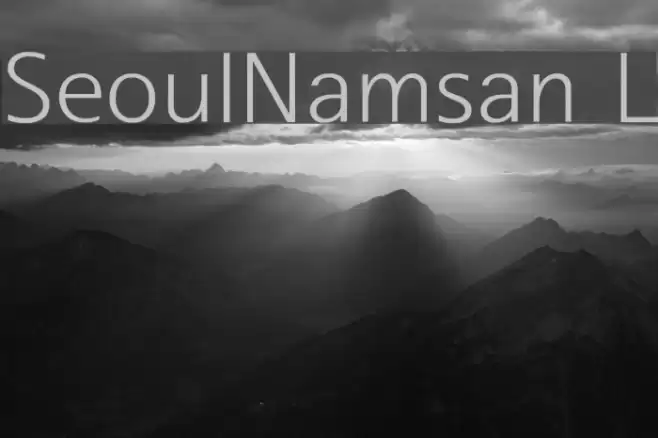 SeoulNamsan L Font examples