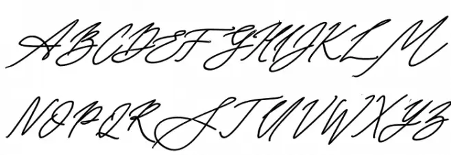Seoulscript-BoldItalic Schriftart Groß