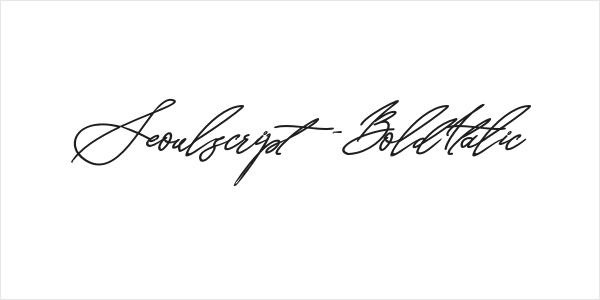Seoulscript-BoldItalic Logo