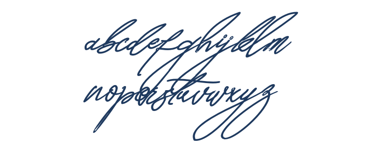 Seoulscript-BoldItalic Lowercase