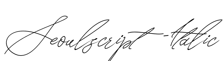 Seoulscript-Italic  नि: शुल्क फ़ॉन्ट्स डाउनलोड