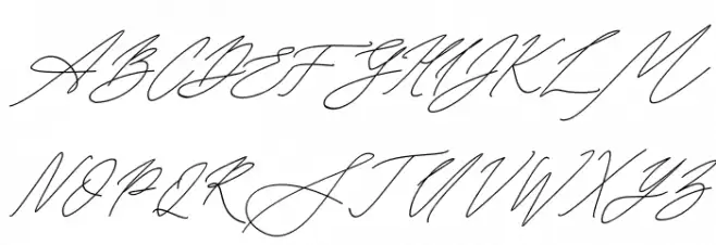 Seoulscript-Italic Schriftart Groß