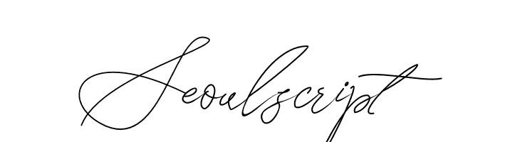 Seoulscript  Free Fonts Download