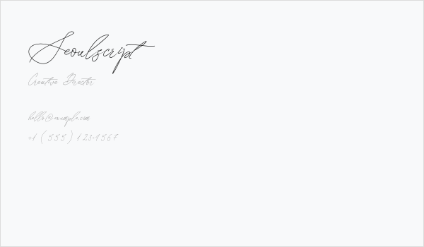 Seoulscript Business Card