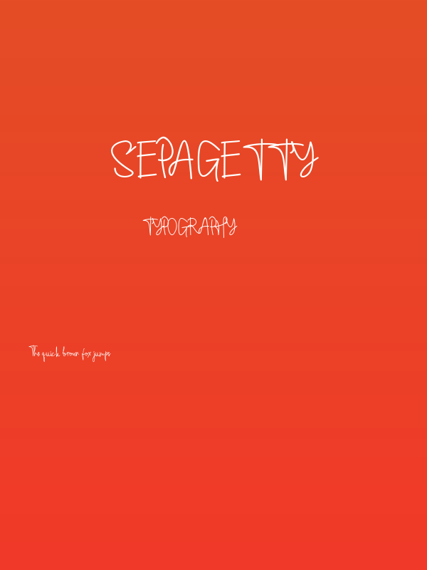Sepagetty Poster