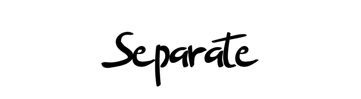Separate  フリーフォントのダウンロード