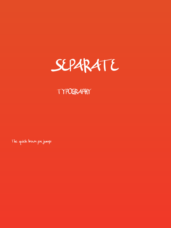 Separate Poster
