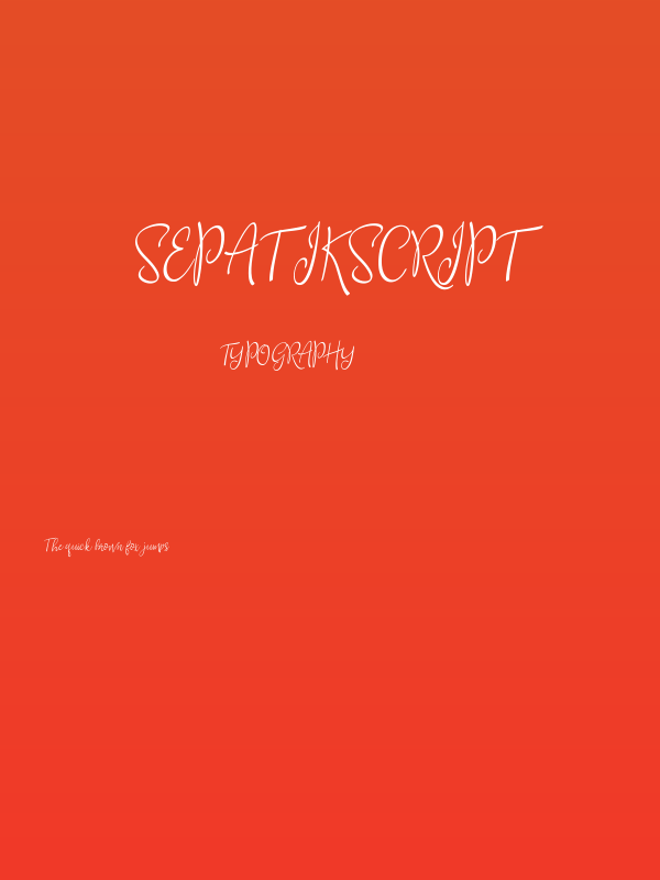 SepatikScript Poster