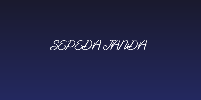 Sepeda Janda Social Header