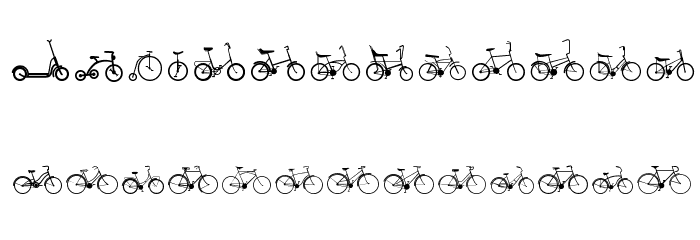 Sepeda Font LOWERCASE
