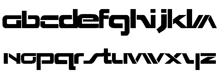 Seperated Font LOWERCASE