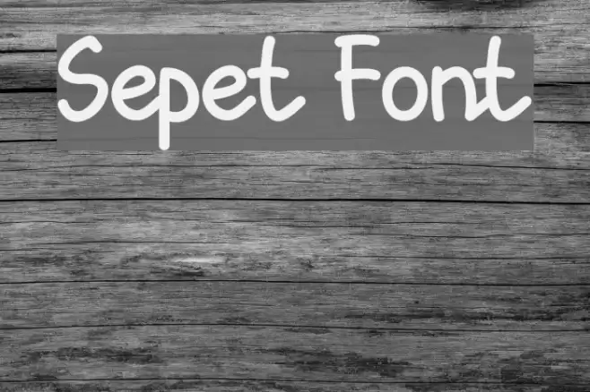 Sepet Font examples
