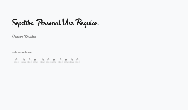 Sepetiba Personal Use Regular Business Card