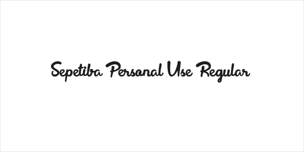 Sepetiba Personal Use Regular Logo