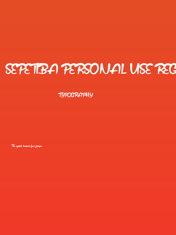 Sepetiba Personal Use Regular Poster