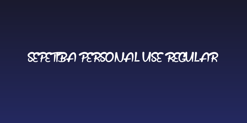 Sepetiba Personal Use Regular Social Header