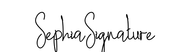 Sephia Signature  Frei Schriftart Herunterladen