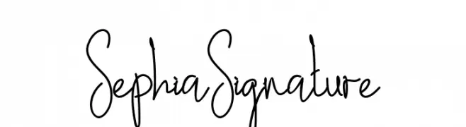 Sephia Signature  Frei Schriftart Herunterladen